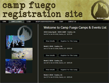 Tablet Screenshot of campfuego.net